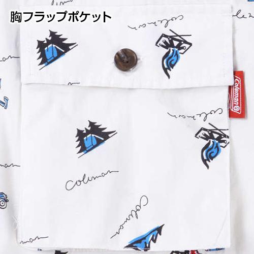Coleman（コールマン） 大きいサイズ メンズ 半袖シャツ ブロード総柄