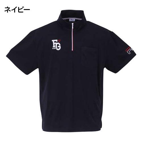 大きいサイズ  ジャガードハーフジップ半袖シャツ  FILA GOLF  フィラゴルフ  メンズ  UVカット  吸汗速乾  サスティナブル  3L 4L 5L 6L｜samsin｜03