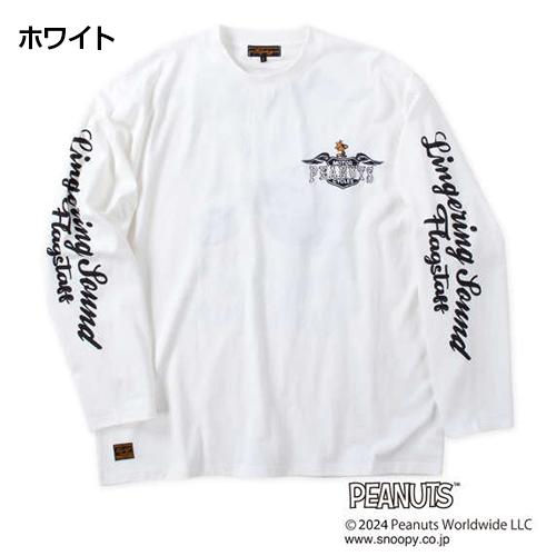 大きいサイズ FLAGSTAFF×PEANUTS スヌーピーコラボ長袖Tシャツ FLAGSTAFF フラッグスタッフ メンズ 3L 4L 5L