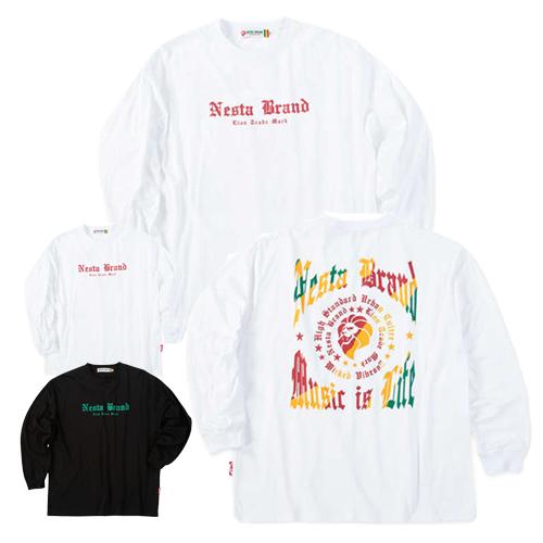 大きいサイズ NESTA BRAND 天竺 長袖 Tシャツ ホワイト 3L 4L 5L 6L 8L
