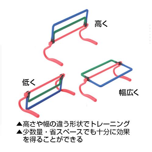 ステップハードル e-Jump イージャンプ スポーツトレーニング UNIX ユニックス カラーハードル 軽量コンパクトなカラーハードル ハードル 筋力 筋トレ 野球｜samsin｜02