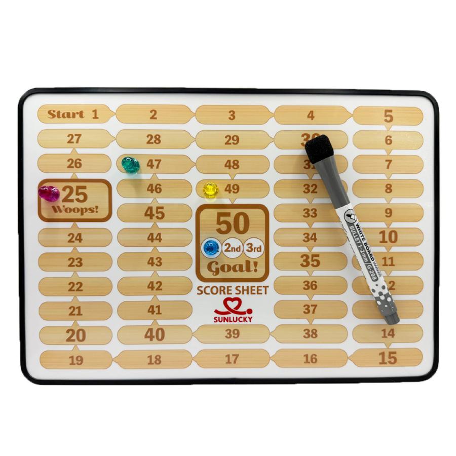 新品3点セット　●スコアボード●ミニギロチン●スタンプツール サンラッキー モルック 得点板 MOL-301 スコアボード ニュースポーツ用