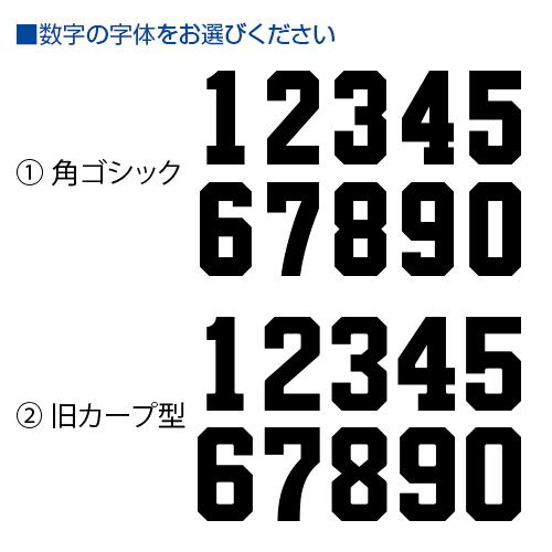 1枚から 背番号 一重圧着 1色 野球用背番号 台布 お好きなナンバー