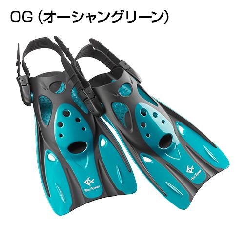 ストラップフィン Tabata  REEF TOURER 軽量本格タイプのコンパクトストラップフィン フィン 海 スイミング 軽量｜samsin｜02