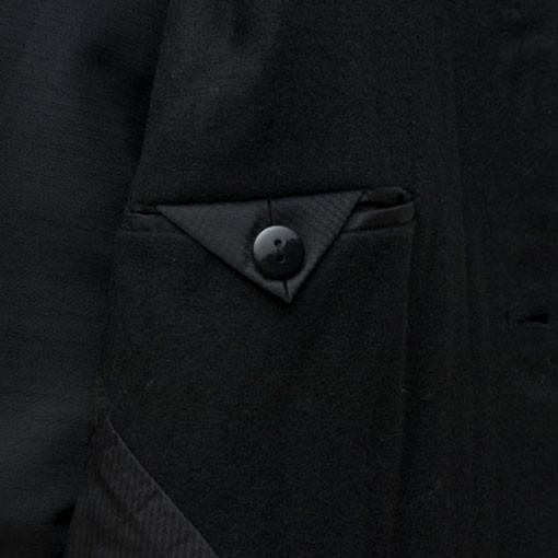 コート 和装コート とんび 男性用 ウール 黒 灰 M L LL 高級ウール混