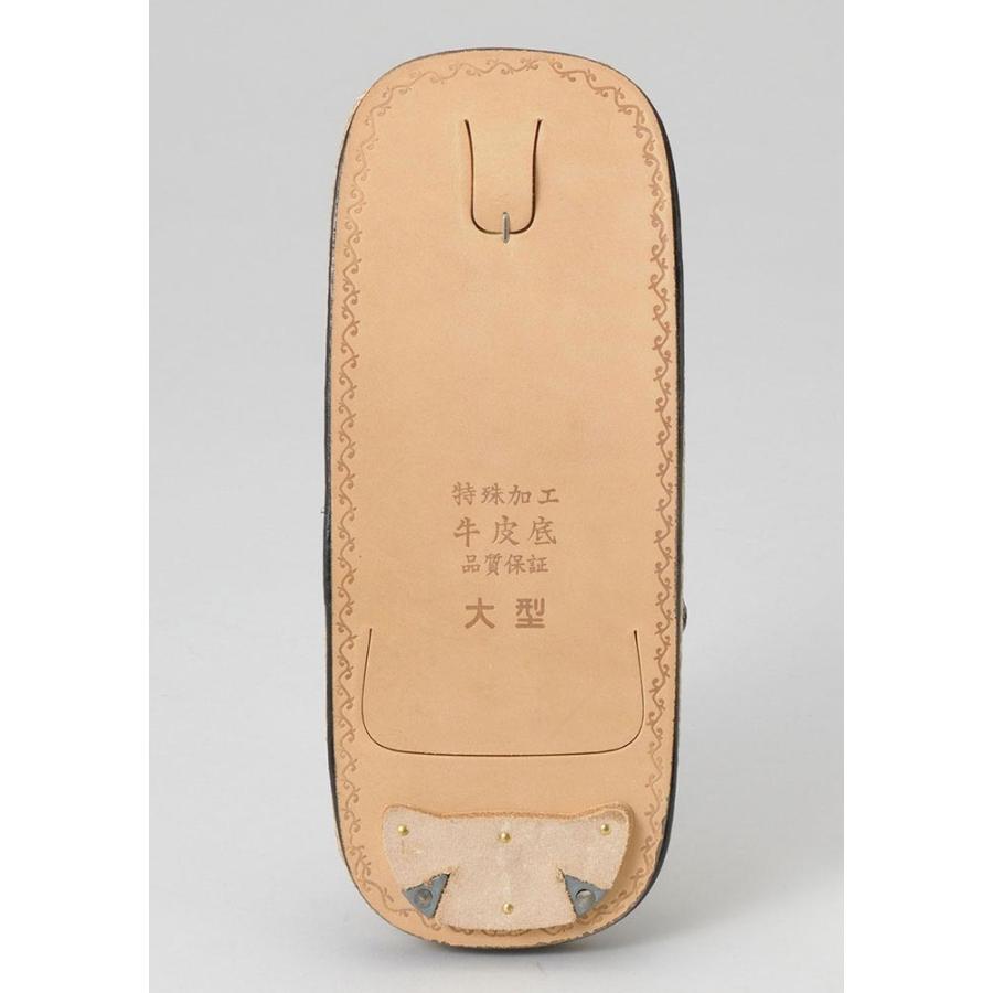 雪駄 せった 男性用 本皮底 L 黒 白 本皮底雪駄 |  | 03