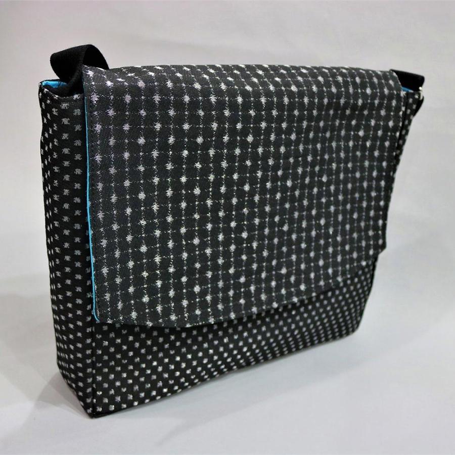 桐生織物　ショルダーバッグ(大型)(ブルー・からし) |  | 02