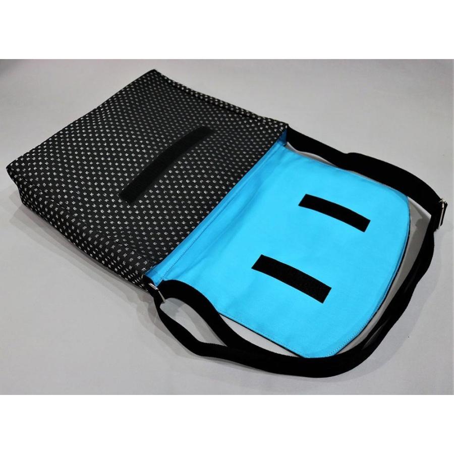 桐生織物　ショルダーバッグ(大型)(ブルー・からし) |  | 03