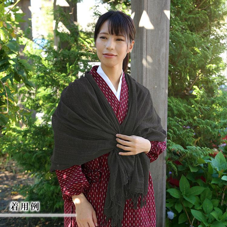日本製】伝統の奄美大島泥染めストール : 作務衣の専門館 伝統芸術を