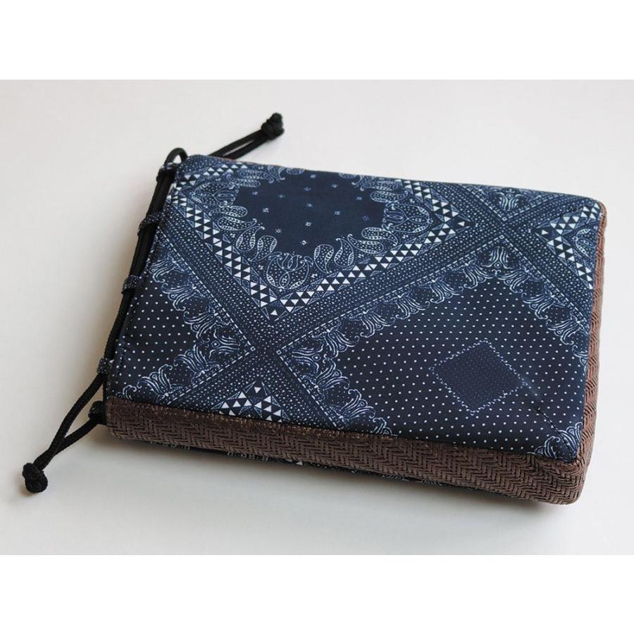網代風ペイズリー柄信玄袋(紺・黒・赤) |  | 02