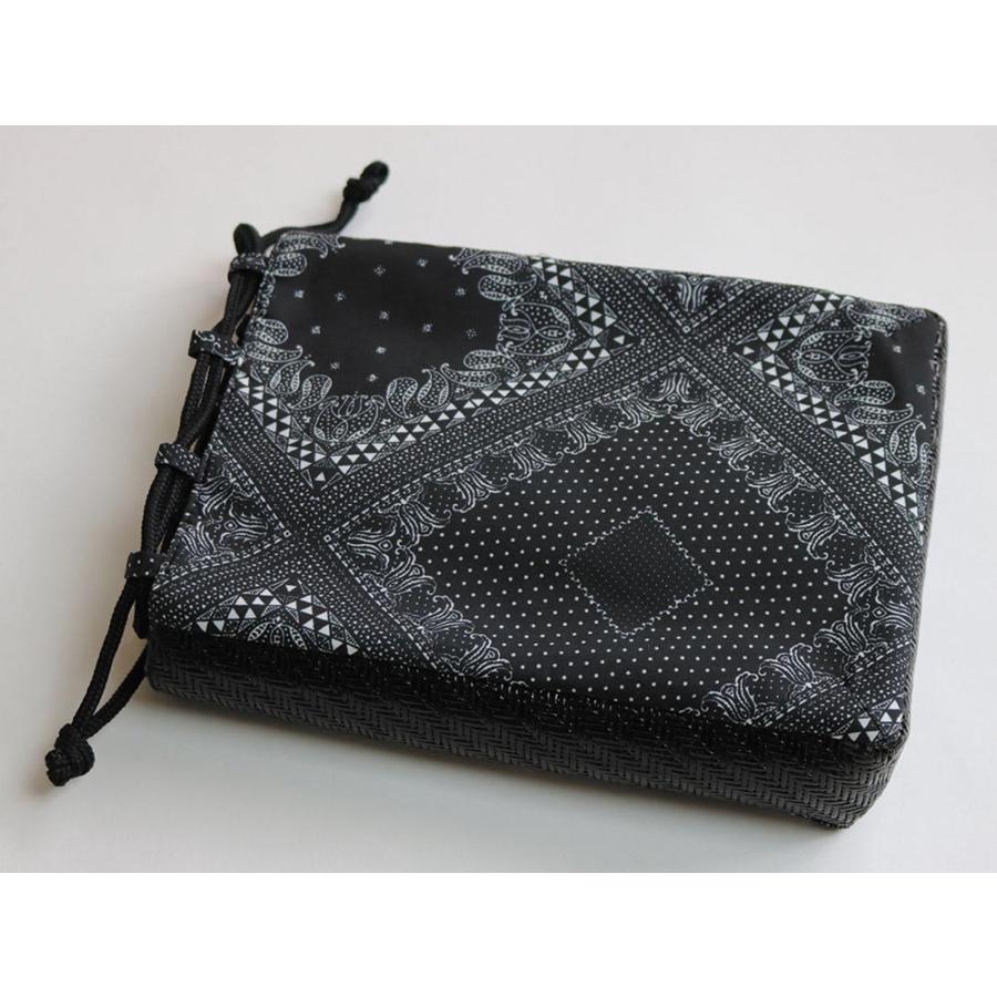 網代風ペイズリー柄信玄袋(紺・黒・赤) |  | 03