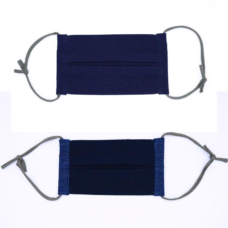 【日本製】天然抗菌　洗える藍染マスク 抗ウイルス（藍色・ダンガリー） |  | 07