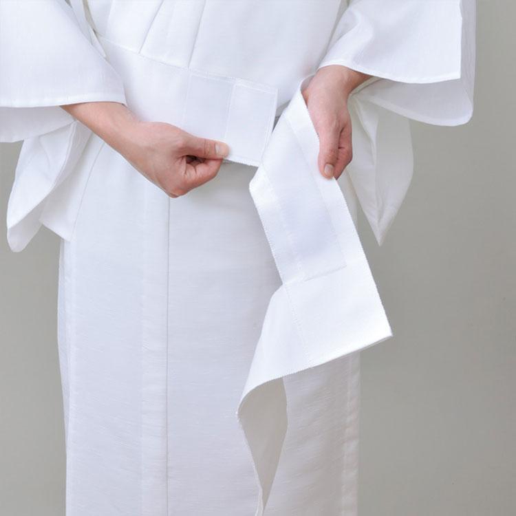 【日本製】楽ちん帯 簡易マジックテープ付 白（フリーサイズ） |  | 02