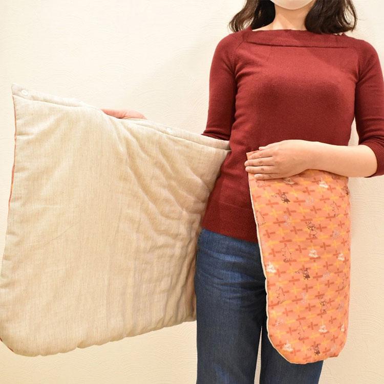 【日本製】 ムーミン　腰ふとん（オレンジ×グレー・パープル） |  | 05