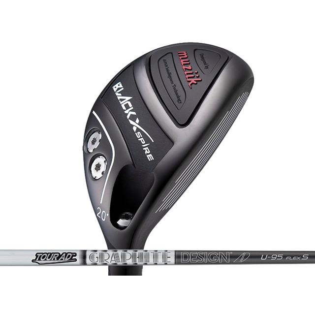 ムジークBLACK X SPIRE ユーティリティ 23スリーブ付シャフト2本 ムジークBLACK X SPIRE ユーティリティ 23スリーブ付シャフト2本