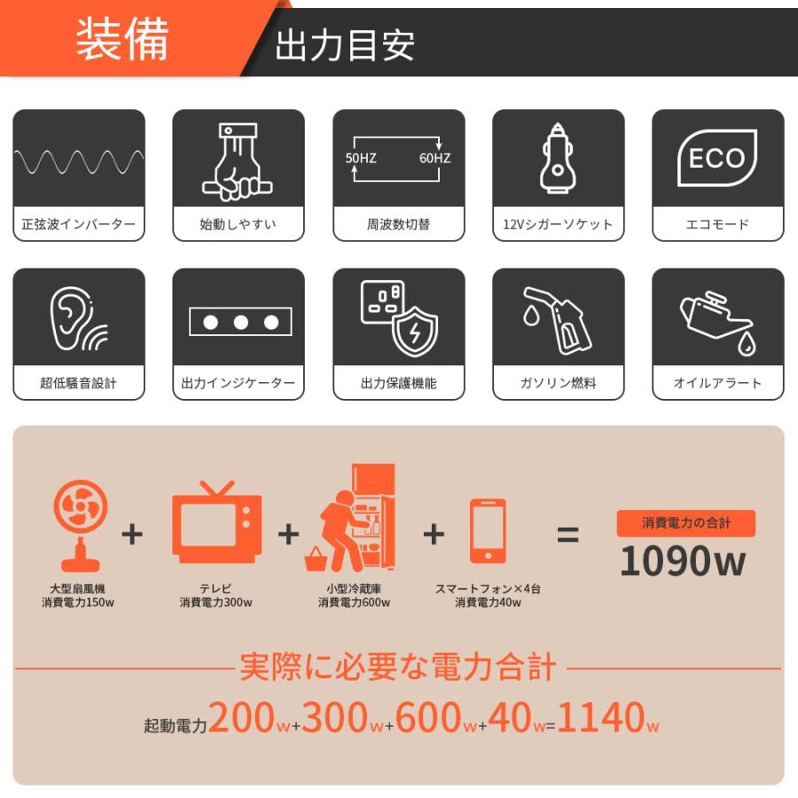 AIVOLT インバーター発電機 小型発電機 ポータブル発電機 定格 AIVOLT インバーター発電機 小型発電機 ポータブル発電機 定格