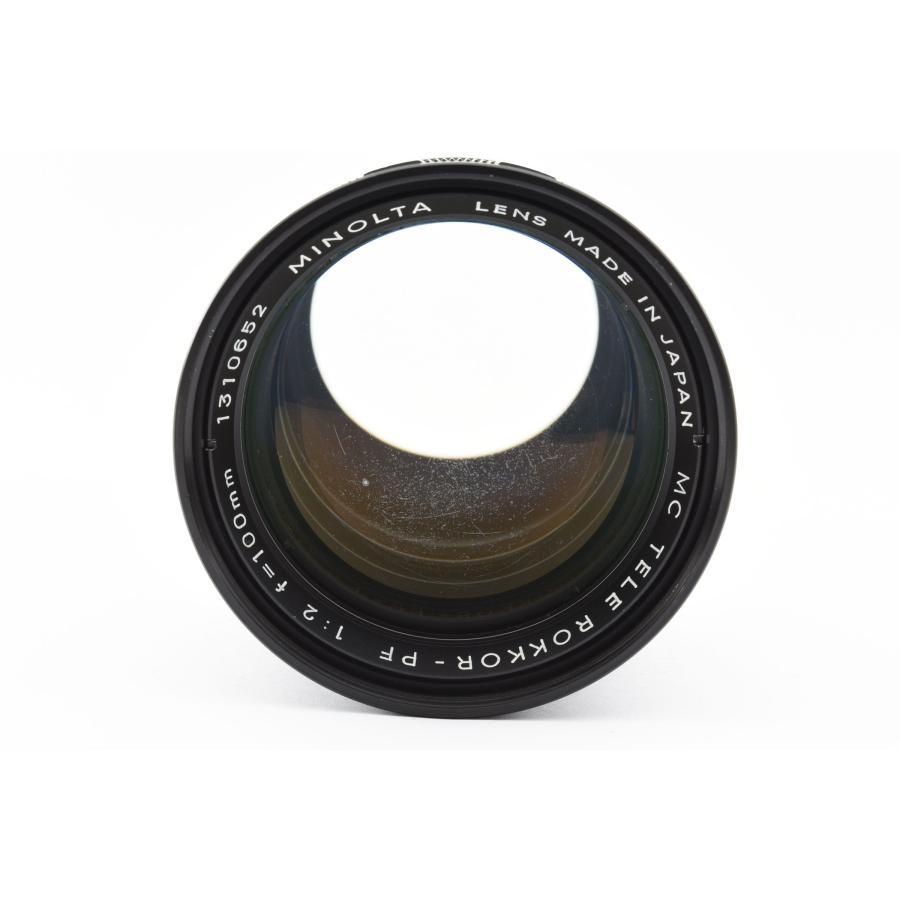 【レア良品】ミノルタ Minolta MC Tele Rokkor PF 100mm f/2 大口径 高級 単焦点レンズ MD/SRマウント 試写・動作確認済み！2061115｜samurai-trading｜04