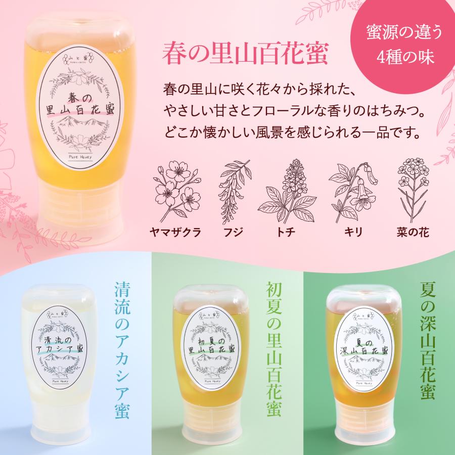 2026年産 新蜜】 春の里山百花蜜 300g 山と蜜 国産はちみつ 純粋 無