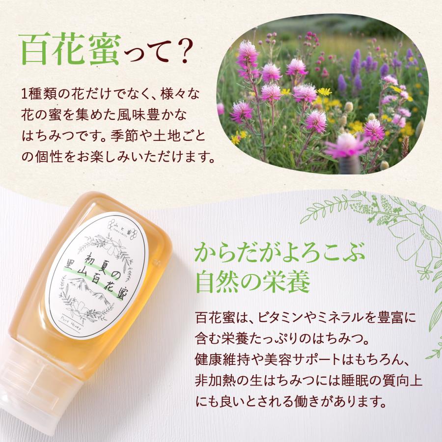 国産はちみつ 初夏の里山百花蜜 300g 純粋 無添加 非加熱 使いやすい