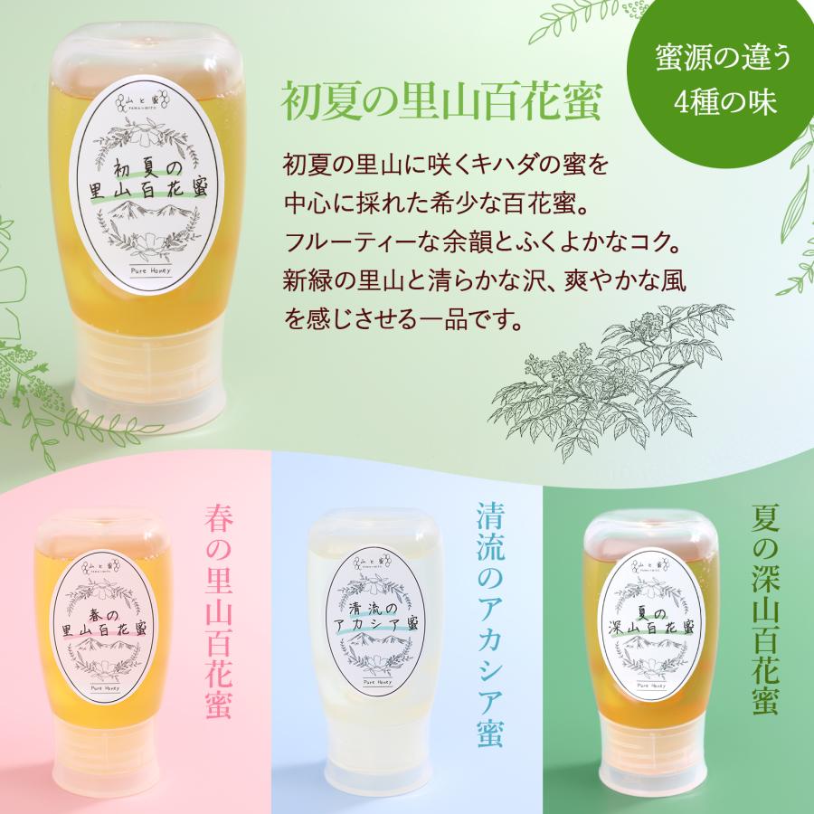 国産はちみつ 初夏の里山百花蜜 300g 純粋 無添加 非加熱 使いやすい