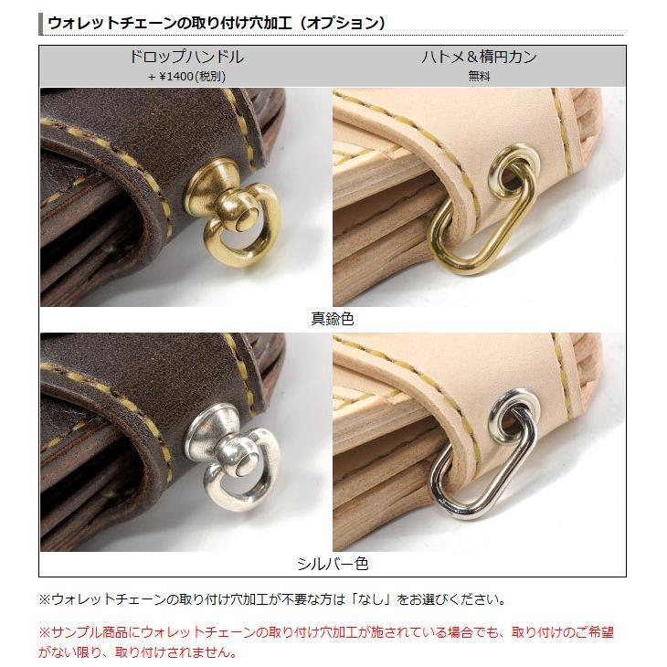 ロングウォレット A-2 ココペリ ダブルステッチ タンニング加工の画像