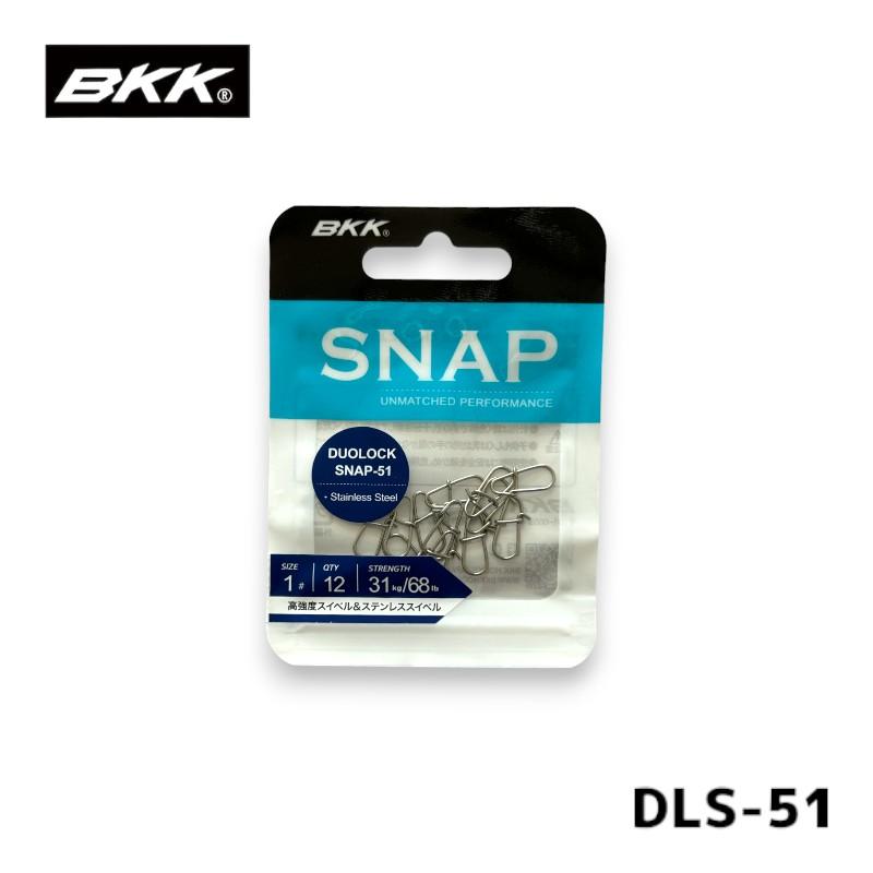 Snap Moschettone BKK Duolock SNAP-51 | Acciaio Per Spinning Eging Jigging | Nuovo