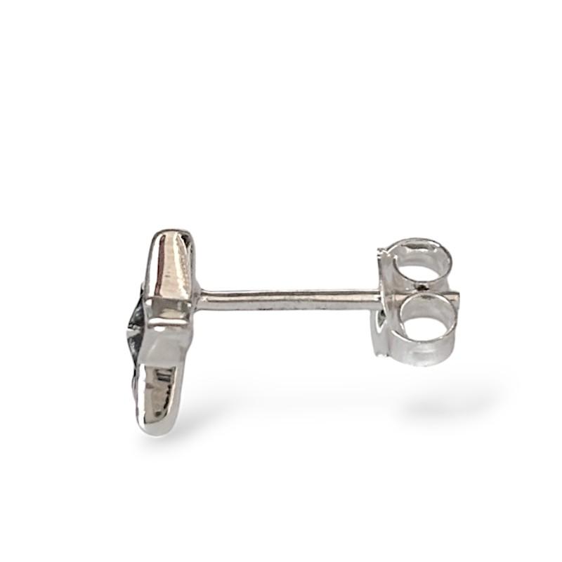 シルバー925 スターピアス（両耳用） E-1214 : サムライクラフト