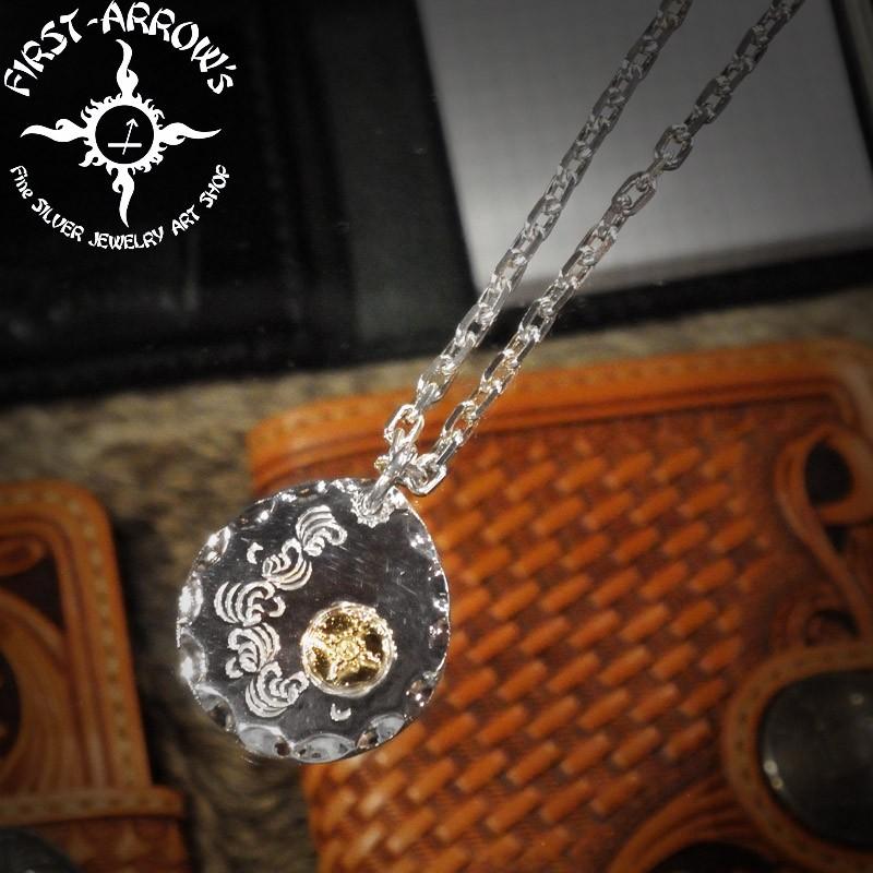 FIRST ARROW'S K18 サン タタキ メタル ペンダント ネックレス 【公式