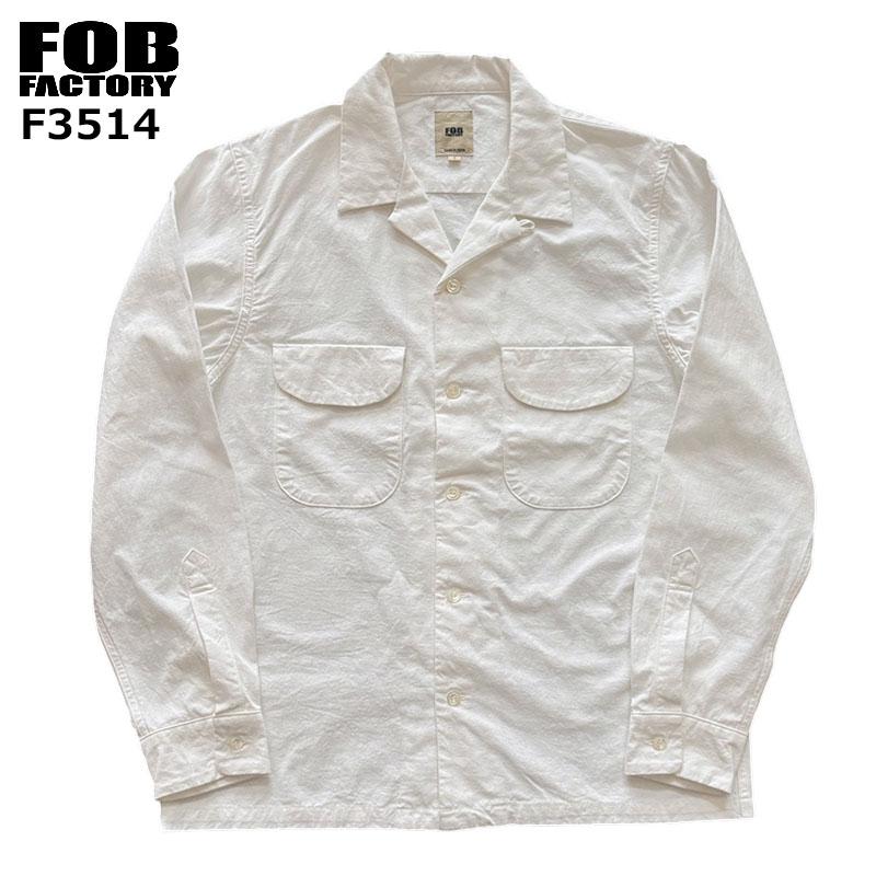 FOB FACTORY（エフオービーファクトリー） F3514 OPEN COLLAR SHIRT