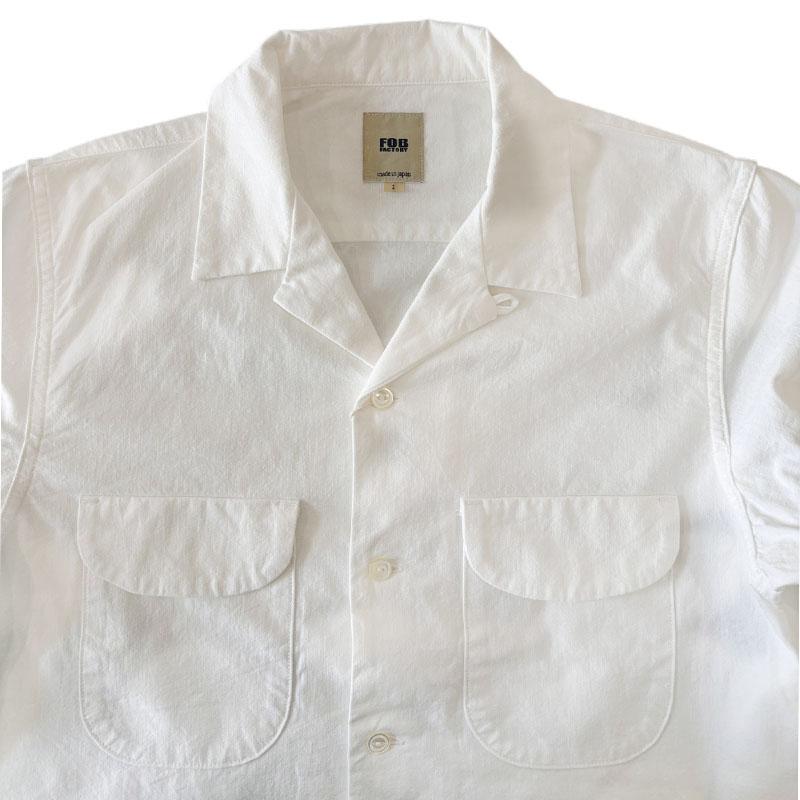 FOB FACTORY（エフオービーファクトリー） F3514 OPEN COLLAR SHIRT