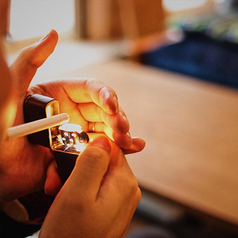 オイルライター 革巻きジッポ ZIPPO ルガトショルダーの画像