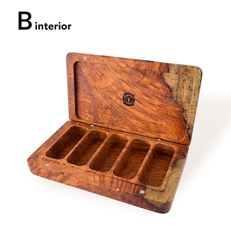 サムライクラフト 花梨製 ルアーケース 5P プレーン : サムライ