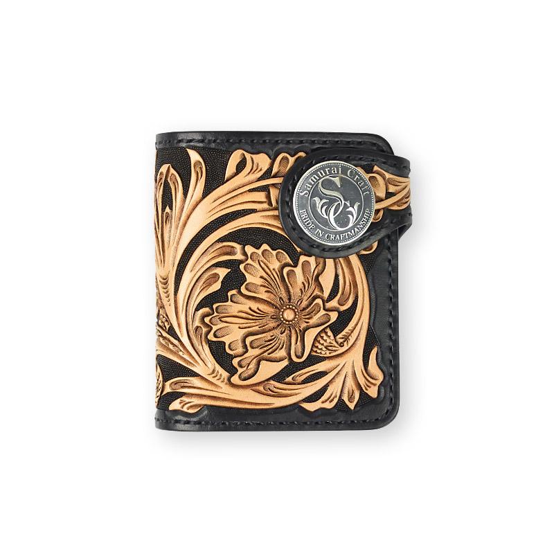 ハーフウォレット N-2 シェリダンスタイルカービング 黒染め