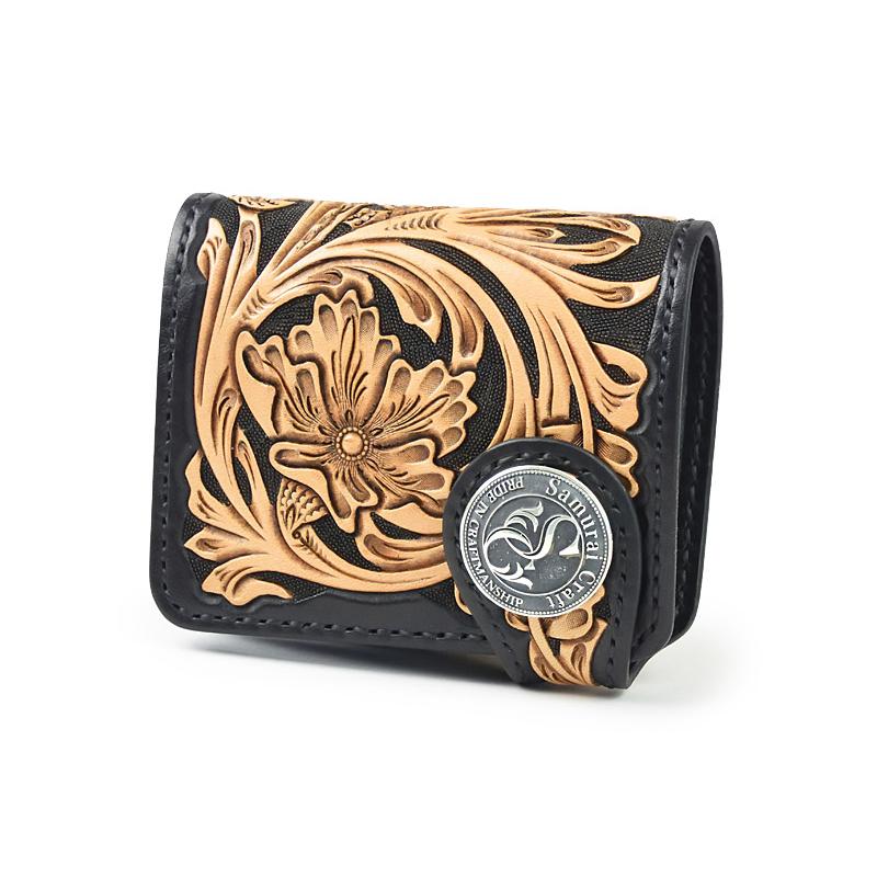 ハーフウォレット N-2 シェリダンスタイルカービング 黒染め