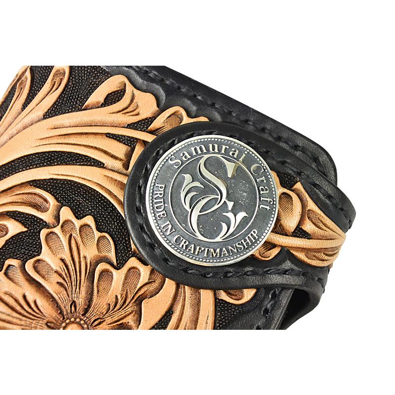 ハーフウォレット N-2 シェリダンスタイルカービング 黒染め