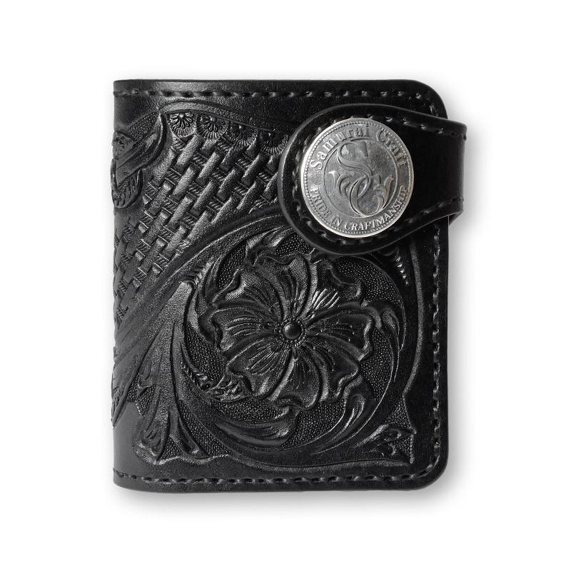 ハーフウォレット N-2 シェリダンスタイルカービング ブラック