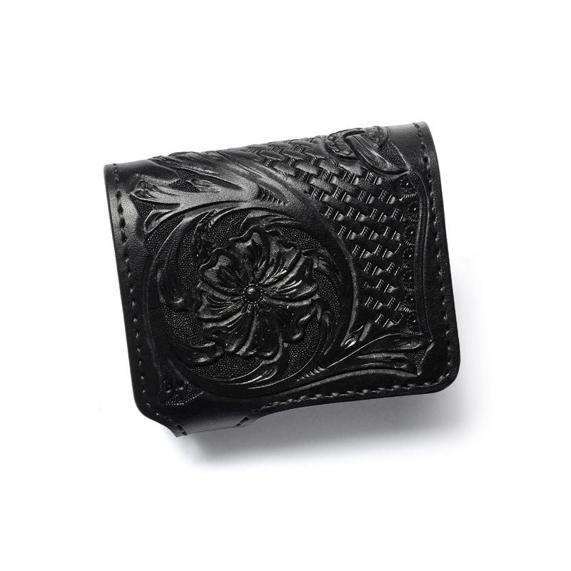 ハーフウォレット N-2 シェリダンスタイルカービング ブラック