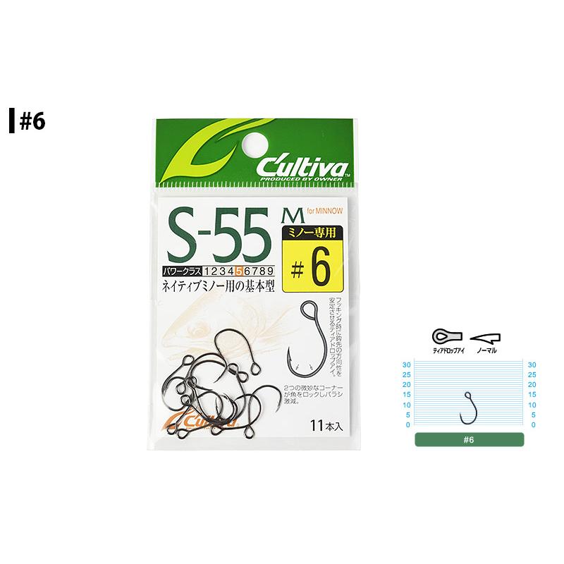 エリアショップオリジナル チップミノー50Fバルサ スイミングフック オーナー S-55M シングルフック ミノー用 : サムライクラフト ヤフー