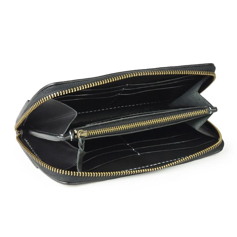 ■新品　送料込み■本パイソン　ダイヤ型大判ウロコ　ラウンドロングウォレット　白 □新品 送料込み□本パイソン革 ダイヤ型大判ウロコ ラウンド