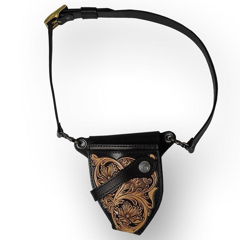 シザーケース シェリダンスタイルカービング : サムライクラフト