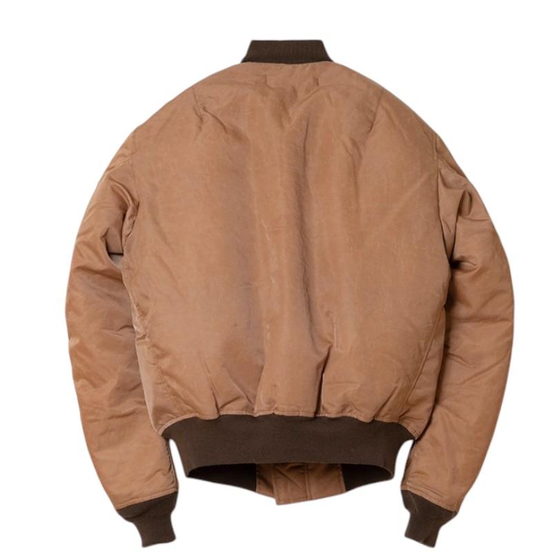 【即日発送】 リメイク 柿渋染め スカジャン MA-1 ハンドメイド 即日発送】 リメイク 柿渋染め スカジャン MA-1 ハンドメイド