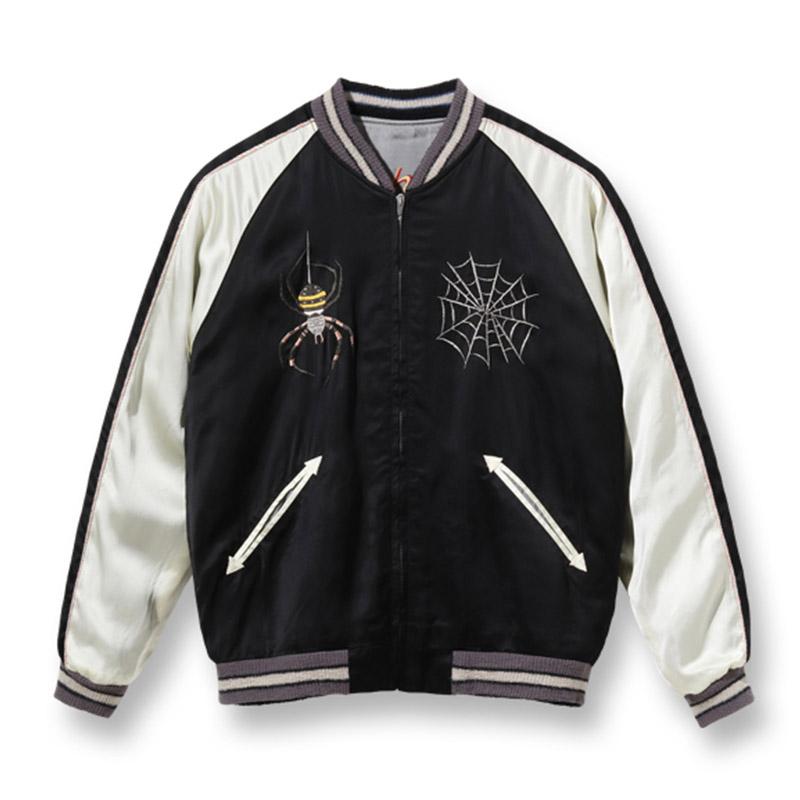 テーラー東洋 スカジャン Lot No. TT15289-119 / Early 1950s - Mid 1950s Style Acetate Souvenir Jacket “KOSHO & CO.” Special Edition “SPIDER”｜samuraicraft｜04