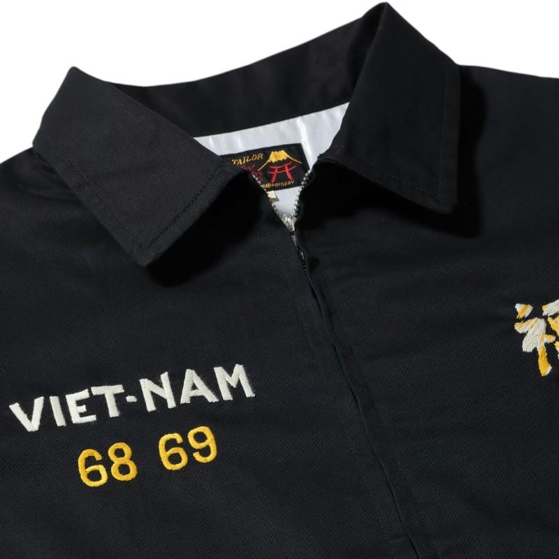テーラー東洋 ベトジャン  TT15879 / Late 1960s Style Cotton Vietnam Jacket DRAGON ドラゴン 龍 刺繍の画像