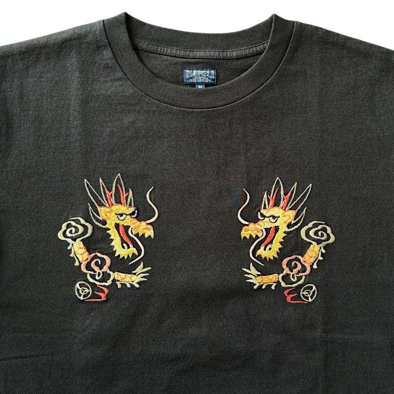 極美品　テーラー東洋　ベトシャツ　スーベニアシャツ　龍　虎　刺繍　Mサイズ TAILOR TOYO テーラー東洋 スーベニア Tシャツ TT79744 スカ DRAGON 龍