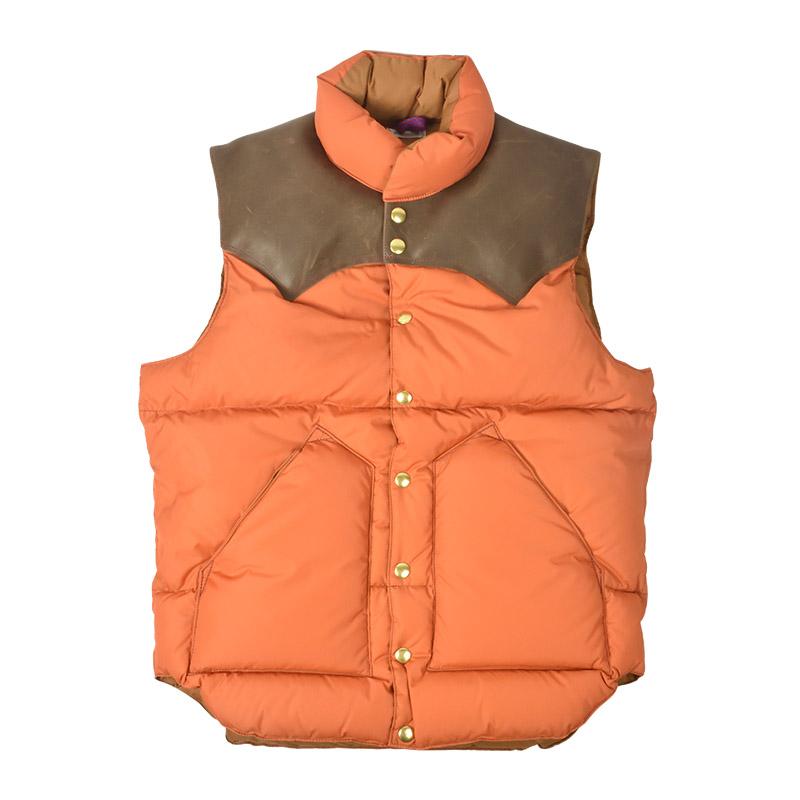 ウエアハウス Lot 2188 ROCKY MOUNTAIN × WAREHOUSE NYLON ダウンベスト ブリックの画像