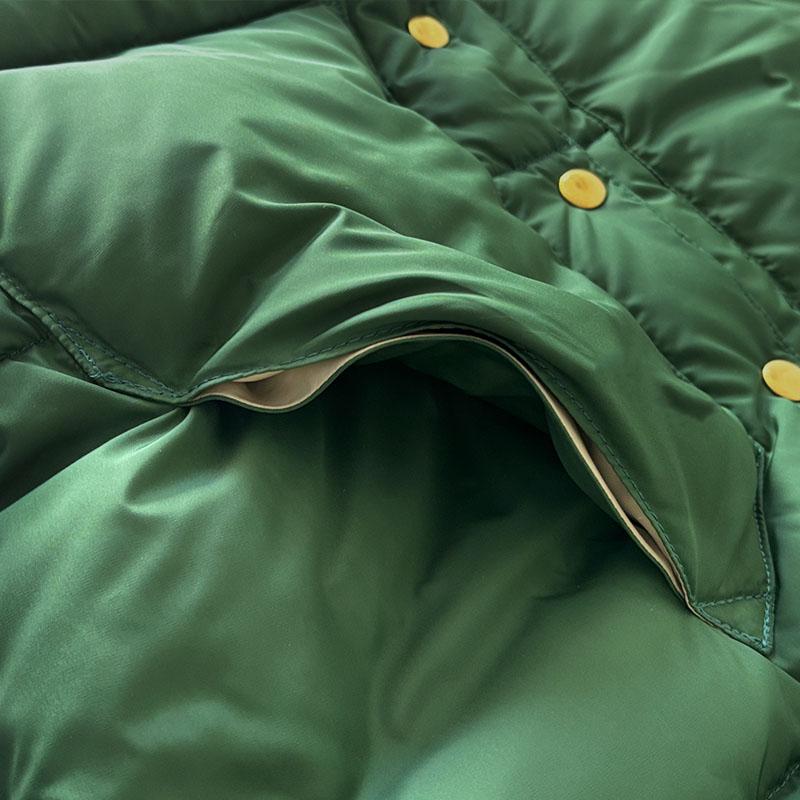 ウエアハウス Lot 2234 ナイロン ダウン ベスト NYLON DOWN VEST ロッキーマウンテン ボトルグリーン タフタナイロン ホースレザーヨーク ダウンベストの画像