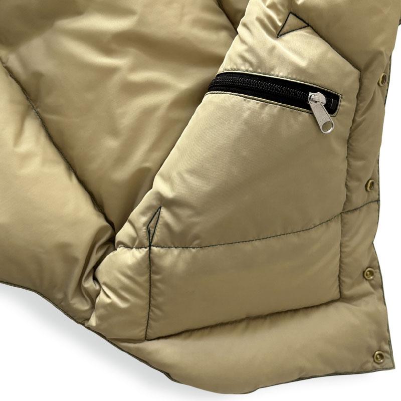 ウエアハウス Lot 2234 ナイロン ダウン ベスト NYLON DOWN VEST ロッキーマウンテン ボトルグリーン タフタナイロン ホースレザーヨーク ダウンベストの画像