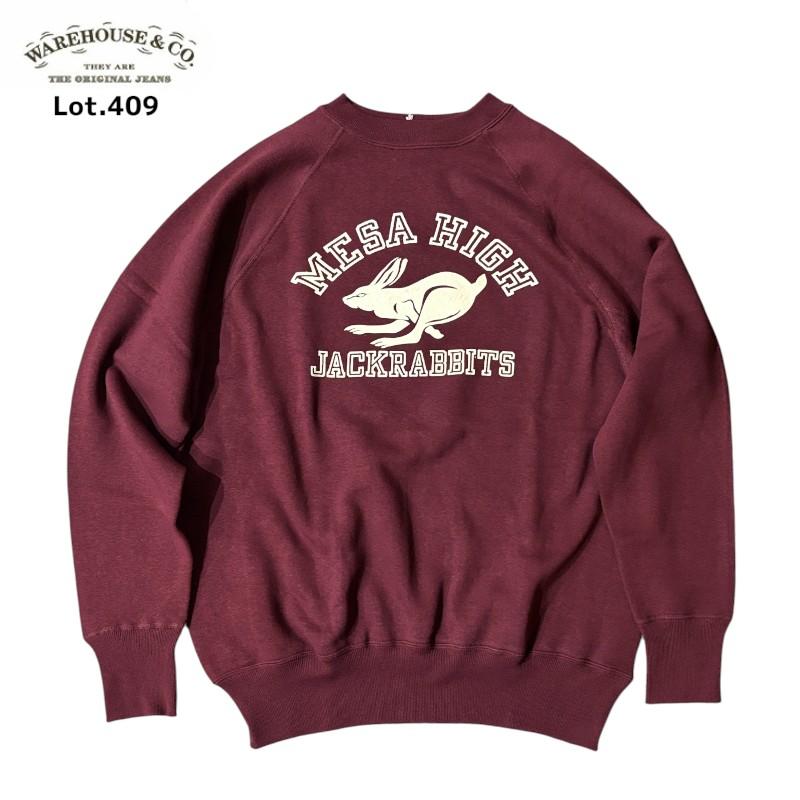 WAREHOUSE（ウエアハウス） Lot 409 MESA HIGH ラグランクルー