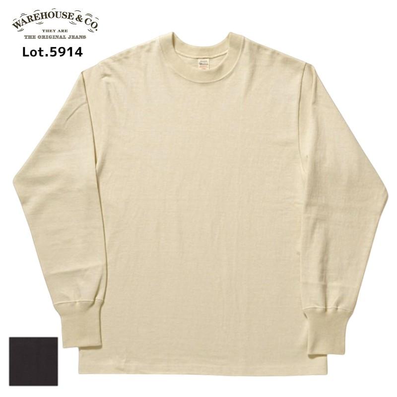 WAREHOUSE（ウエアハウス） 5914 クルーネック長袖Tシャツ 8番糸