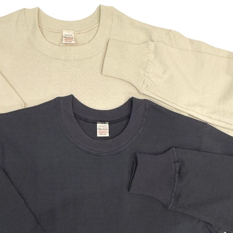 WAREHOUSE（ウエアハウス） 5914 クルーネック長袖Tシャツ 8番糸